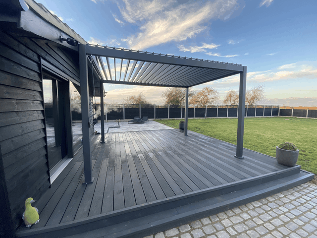 Rota 3m x 4m Gazebo Louvered Shuttered 
